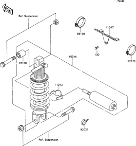 ZX1100 Амортизатор