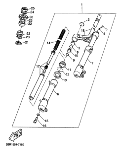 YQ50 Передняя вилка
