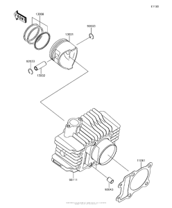 BR125 Цилиндр и поршни
