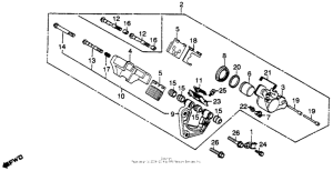 CB750 Cb750k / lfront brake caliper 79-81