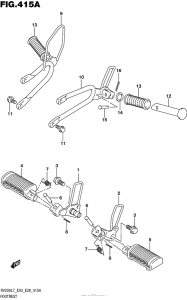 RV200 Подножки