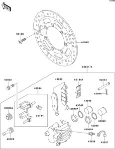 VN800 Front brake(e1-e3)
