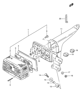 BX120 Задний комбинированный сигнал