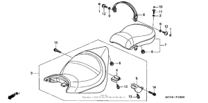 VTX1800R Сиденье
