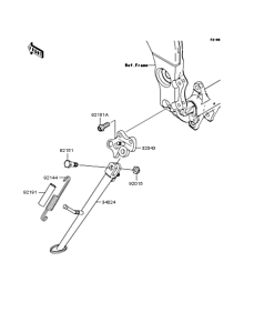 ZX1000 Подножка