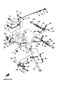 XT225 XT225H Support & repose pied
