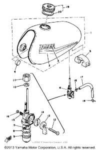 DT80 Топливный бак