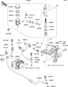 ZR800 Задний торм цилиндр