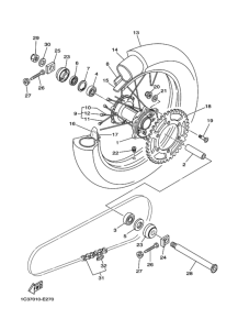 YZ250 Переднее колесо