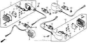VF500C Задний фонарь