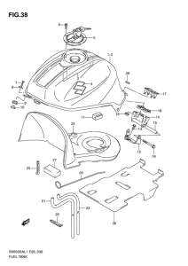 SV650 (ABS) Tank fuel