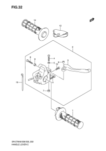DR-Z70 Рулевой рычаг