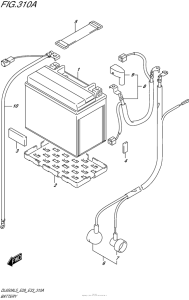 DL650 (ABS) Аккумулятор