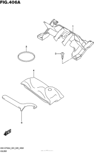 GSX-S750 (ABS) Держатель обтекателя