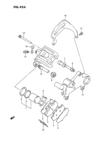 RMX250 Задний суппортs