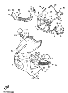 FZR750 Motorverkleindung 1