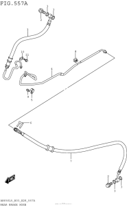 AN650 Задние тормозные трубки