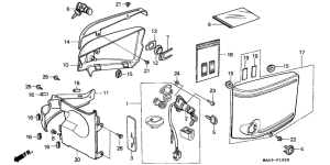 VT1100C Side cover / key set