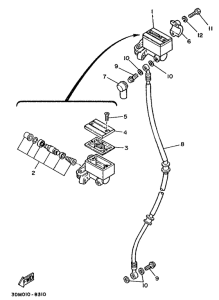 XV240 Главный тормозной цилиндр
