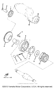 XJ1100 Муфта стартера