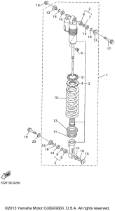WR400FL Задняя подвеска