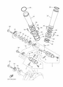 XV1900CU Распределительный вал & chain