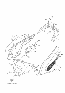 YW125 Боковые обтекатели