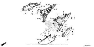 CTX700 DCT Боковые обтекатели