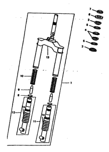 CW50 Вилка передней оси
