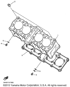YZF600RKC Цилиндры