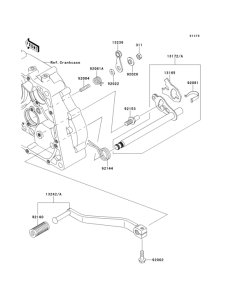 KLX125 Механизм переключения передач