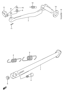 DR650 Подножки