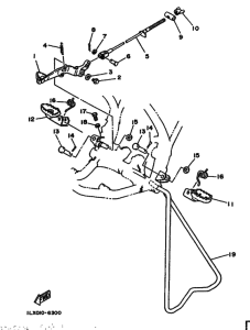 YZ125S Support & repose pied