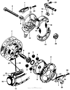 SS125 Переднее колесо