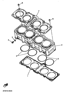 FZR750RW Цилиндры