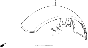 VT600C Переднее крыло