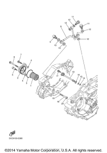 YZ250FV Масляный фильтр