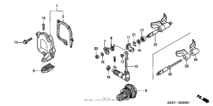CR125R Выпускной клапан