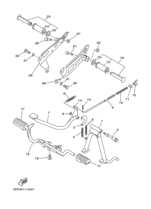 T105SE Stand. footrest
