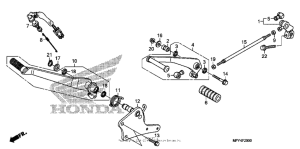 VT1300CR (ABS) Pedal (1)