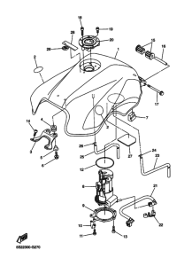 FZ6-SHG Tank fuel