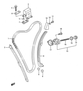 GSX1100 Держатель направляющей