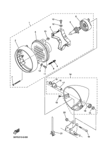 XVS400 ﾍﾂﾄﾞﾗｲﾄ 1