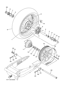 XV1900A Переднее колесо