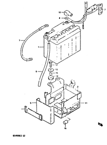 GSX400 Аккумулятор
