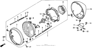 VT1100C2 Vt1100c2headlight 95-97