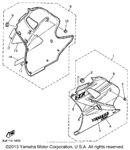 FZR1000BC Обтекатели