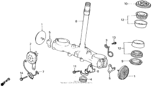 XL250R Траверса нижняя