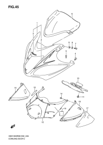 GSX1300R Cowling body