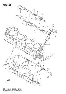 GSX-R1000 Throttle body hose / joint
